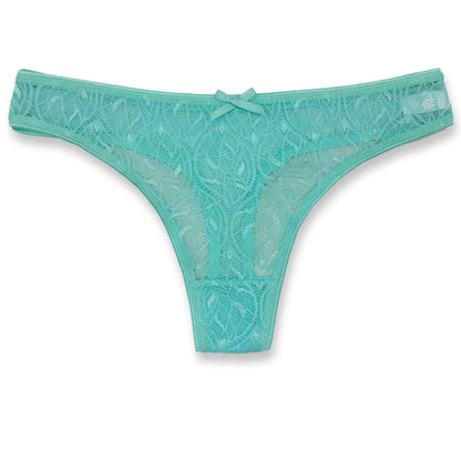 6 Pack Womens Sexy Lace Underwear Ladies Cotton Thongs G-String Knickers Briefs