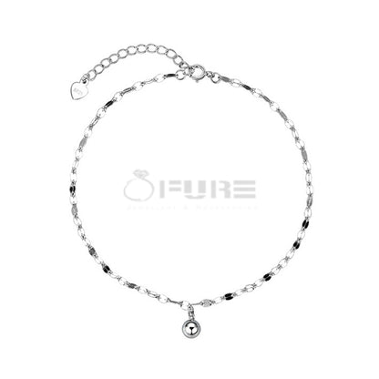 Silver Lace Linked Chain Ankle Bracelet Boho Foot Anklet Women Girls Jewellery